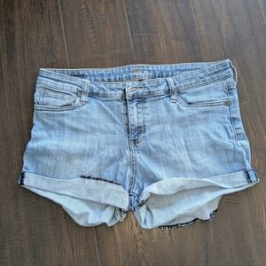 Light Blue Denim Shorts